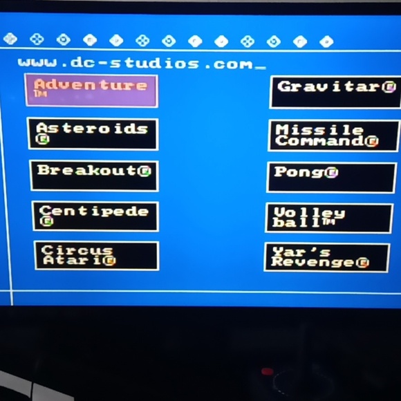 Atari 2600 Plug & Play Joystick 8 games in 1- Asteroids, Centipede, see below - Picture 3 of 15